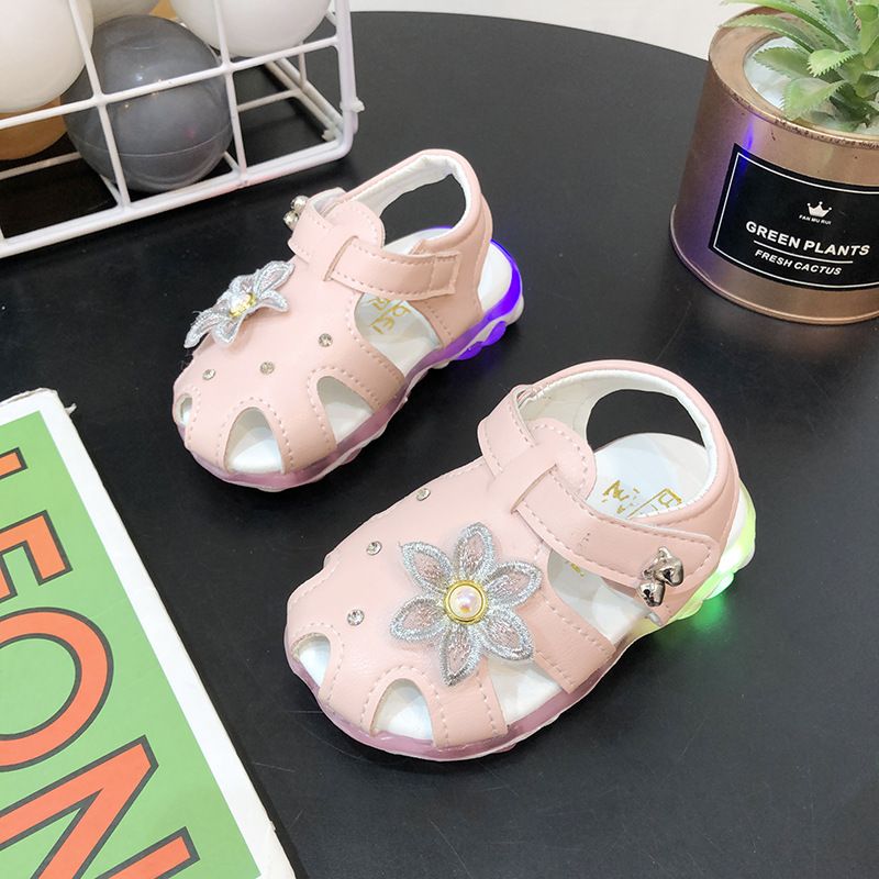 Kinder Schuhe Sommer neue baby mädchen sandalen weiche sohle kleinkind schuhe 0-1-3 jahre alt kinder geschlossen kappe licht prinzessin schuhe_voghion.com