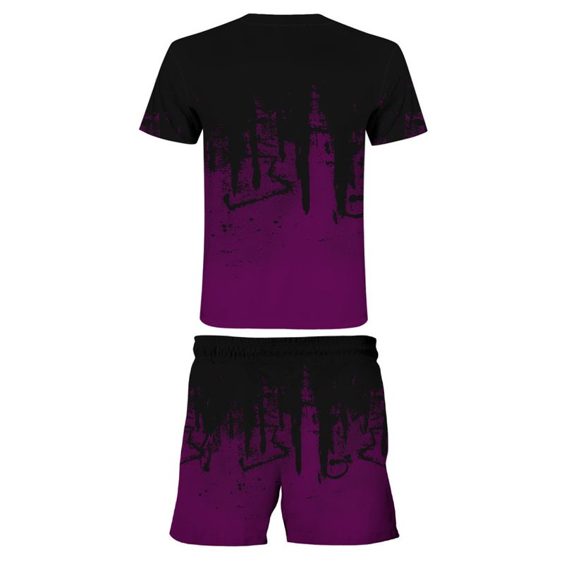 Men's and Women's Set 3D Digital Printed T-shirt Fashion Casual Inkjet Pattern_voghion.com