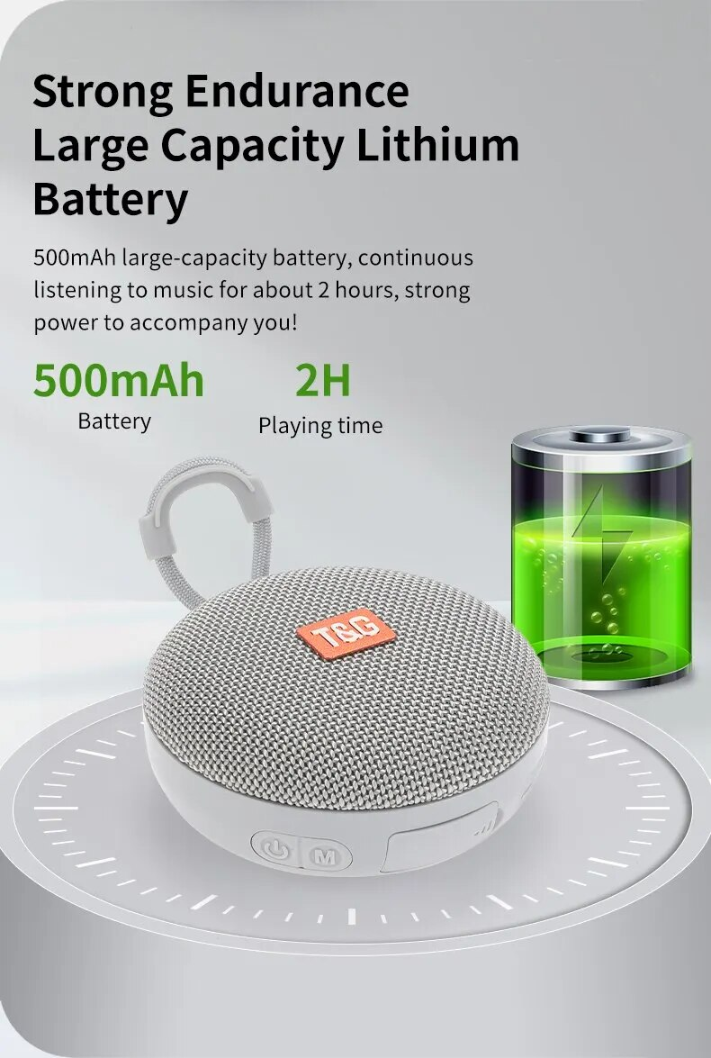 Bluetooth Outdoor Speakers Small Portable Speaker Loudspeaker Stereo Surround Support FM Radio TF_voghion.com