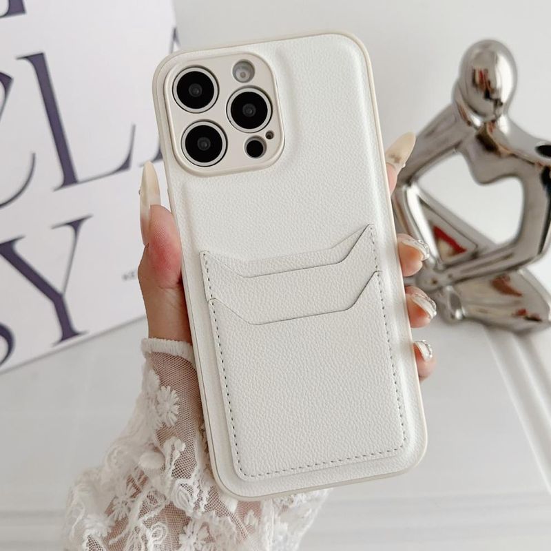 Custodia compatibile con iPhone 16 Pro Max TechGlobe, 15 colori, in pelle tinta unita, con 14 fori di precisione e 13 slot per carte, dritta_voghion.com