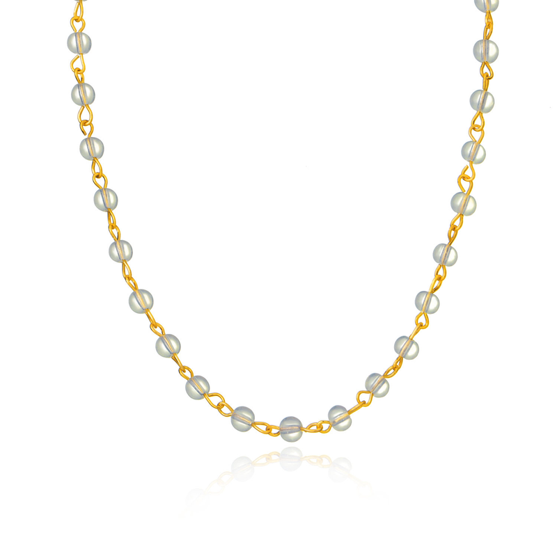 Personalisierte einfache Perlen Accessoires Mode Schlüsselbein Kette Grenzüberschreitende Damen Halskette_voghion.com