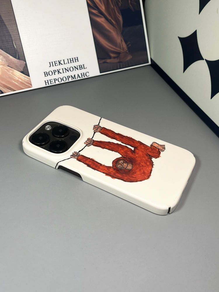 【Design resistente alle cadute】 Carino Gorilla 16promax Telefono iPhone 15 Pellicola 14 Custodia rigida 13 Uomini 12 Donne 11 Niche Xr_voghion.com
