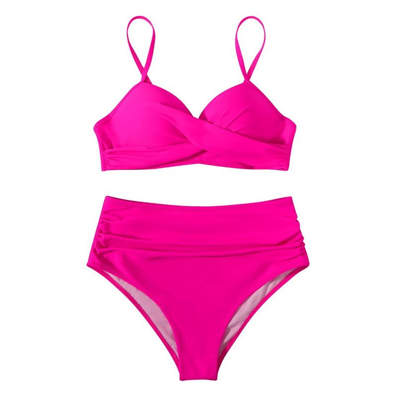 bikini Multicolor Leopard Print High Waist Tight Sexy Bikini_voghion.com
