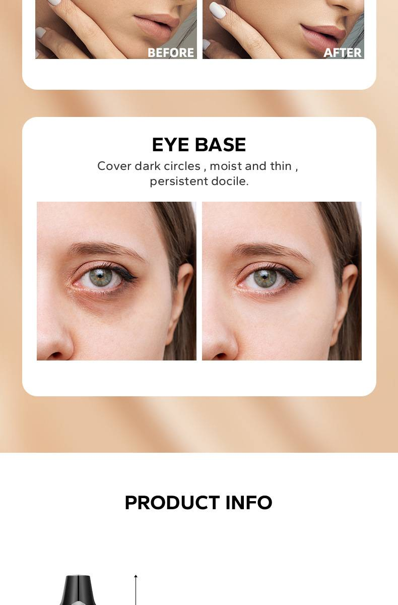 "3PCS"Tanning Matte dugotrajni tekući puder Tamni korektor s visokim prekrivanjem_voghion.com