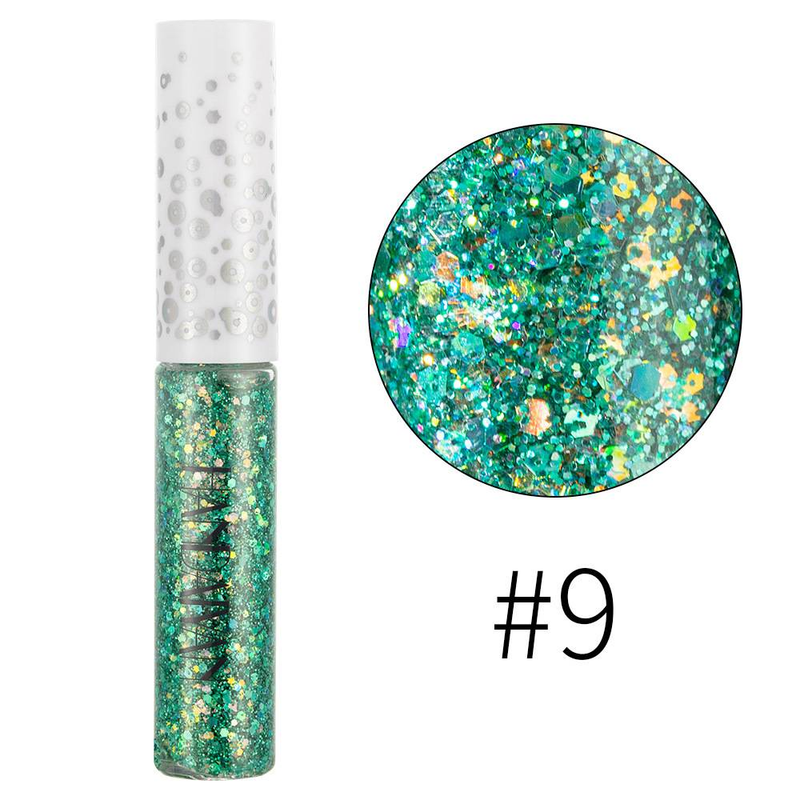 Jevištní líčení Fantasy třpytky Oční linky gelová tužka Phantom Eyeshadow tekuté oční linky_voghion.com