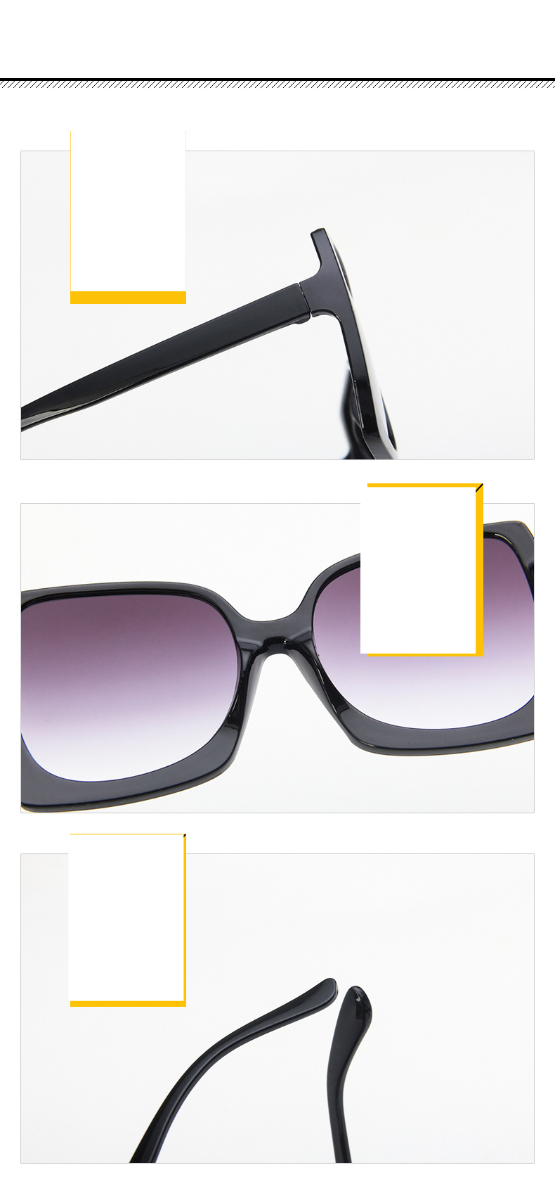 Unisex Occhiali da sole quadrati oversize Occhiali da sole retrò alla moda Occhiali da sole alla moda_voghion.com