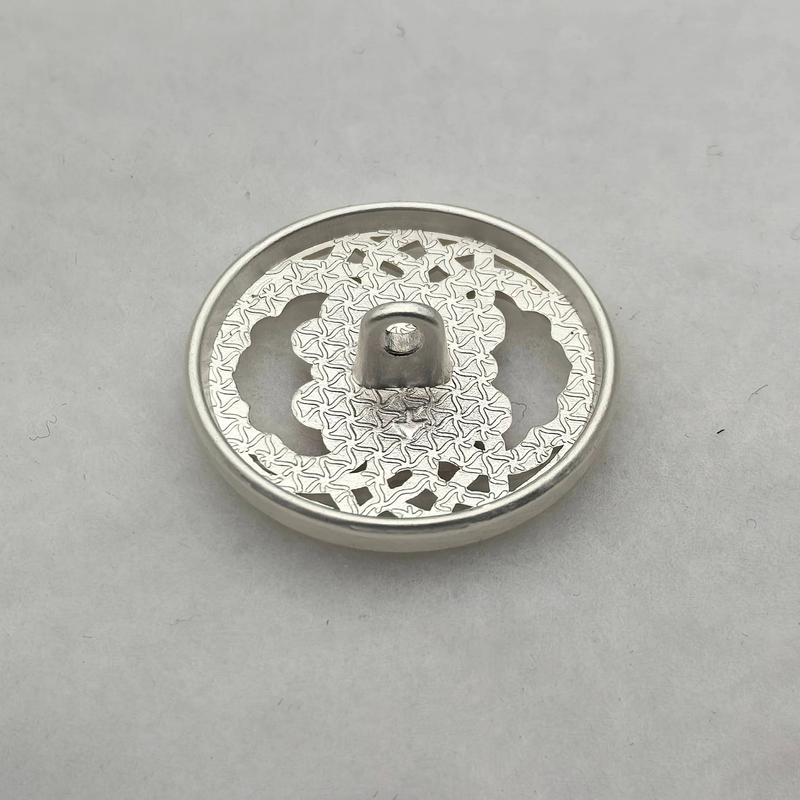 6-10pcs /2.3cm/0.9in Fog Silver Clothing Buttons Small Size Metal Button Dripping Process Uitable For Shirts, Coats, Pants._voghion.com