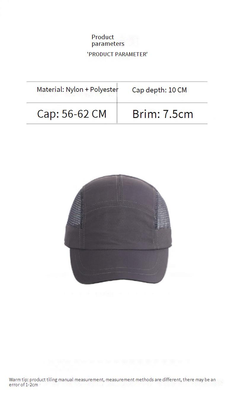Quick-Dry Baseball Cap For Men - Lightweight & Breathable Sun Hat With Long Brim (UPF 50+ UV Protection, Moisture-Wicking, Adjustable Strap)_voghion.com