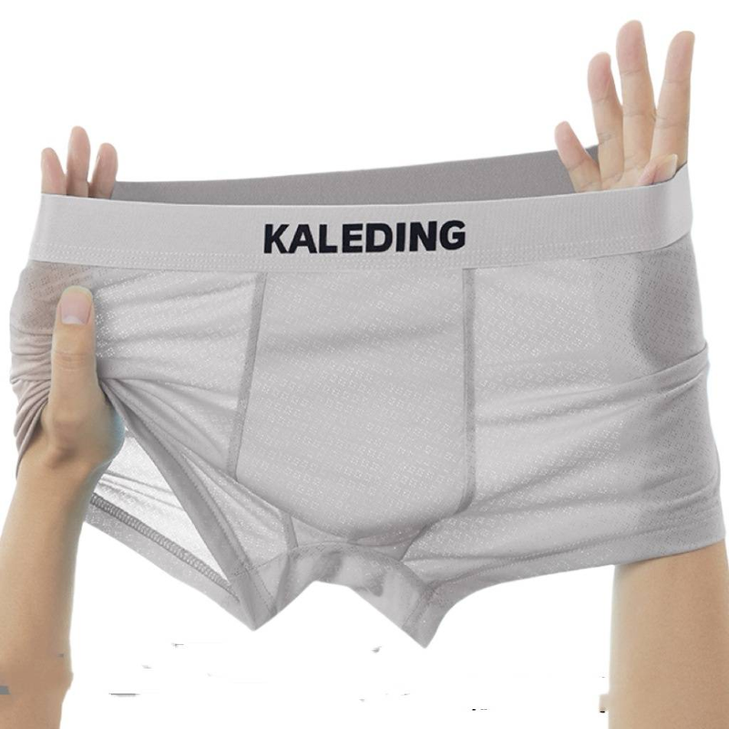 Intimo da uomo estivo in seta ghiacciata, boxer da uomo ultrasottili e freschi, comodi e traspiranti, per adolescenti._voghion.com