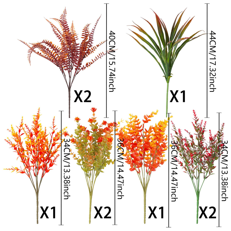 Herbst Simulation Pflanzen Eukalyptus Farne Farn Hause Dekoration Künstliche Blumen Schießen Anordnung Landschaftsbau_voghion.com