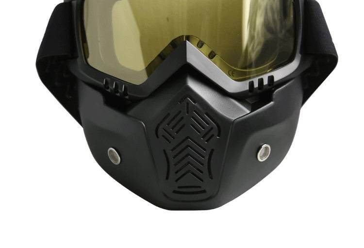 Retro Motorcycle Goggles – UV Protection, Anti-Fog, Interchangeable Lenses For Off-Road Riding, Snow Sports & Outdoor Adventures (Unisex)_voghion.com