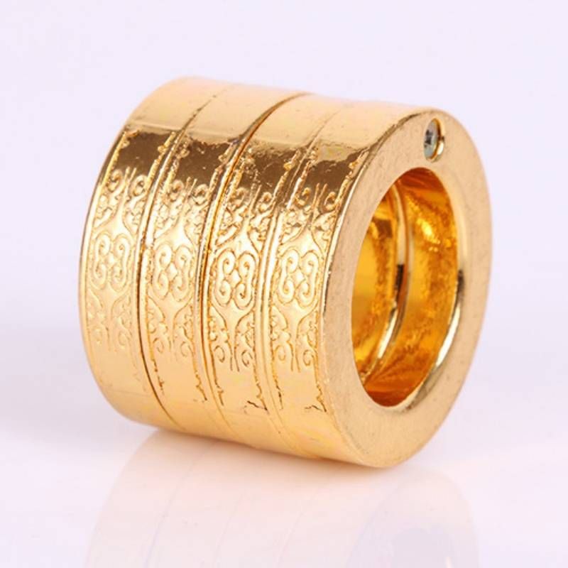 Self-Defense Ring – Stainless Steel Emergency Window Breaker, Survival Tool With Concealed Glass Crusher (Silver/Gold/Bronze)_voghion.com