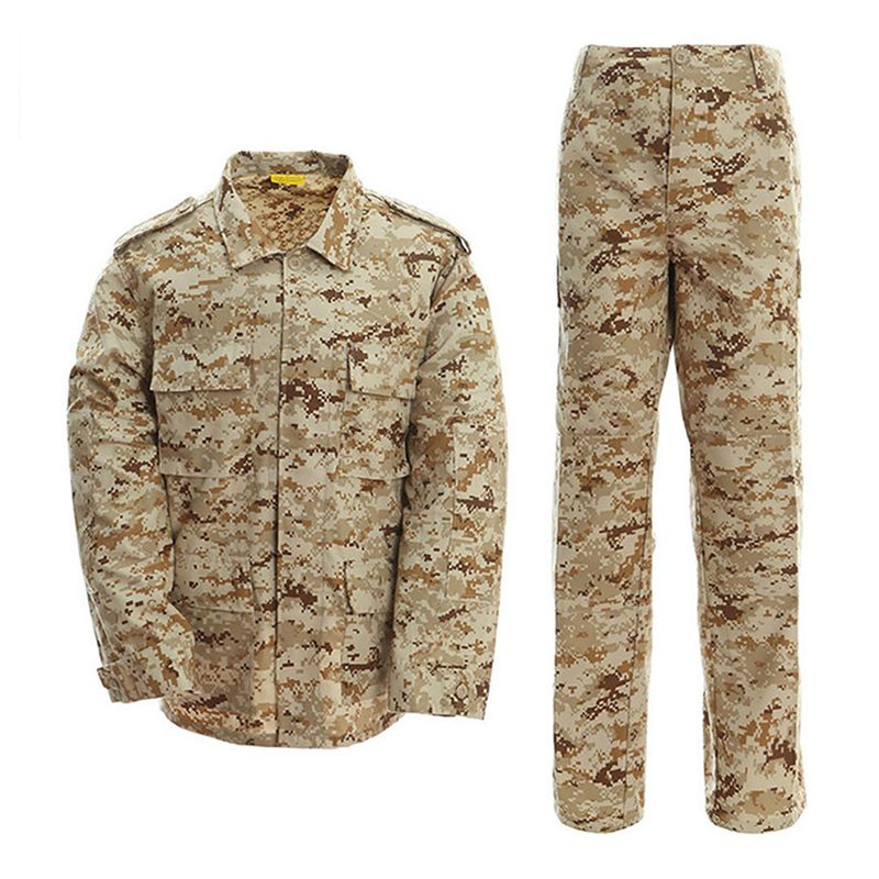 Military Tactical Camo Uniform Set - Durable Outdoor Combat Training Suit For Men & Women - Multi-Terrain Camouflage_voghion.com