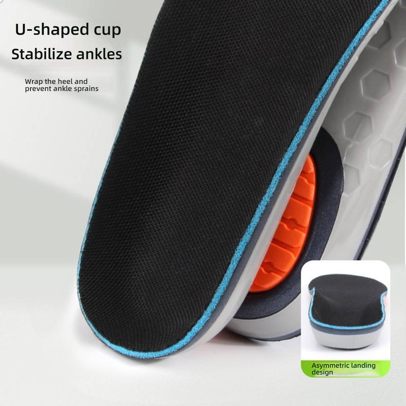 Einlegesohlen mit Fußgewölbestütze bei Plattfüßen und Überpronation – Gepolsterte orthopädische Schuheinlagen für Damen und Herren (Grau/Schwarz, Größen 35–46, Ganzjahresmodell)_voghion.com