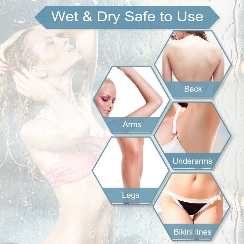 Brori Elektrischer Damenrasierer, Damenrasierer, Bikini-Trimmer für Frauen, Beine, Schamhaar_voghion.com