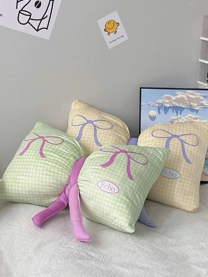 Cojín de celebridad de Internet con lazo de dopamina, estilo fresco, cintura femenina, corazón, almohada para dormitorio de estudiantes_voghion.com