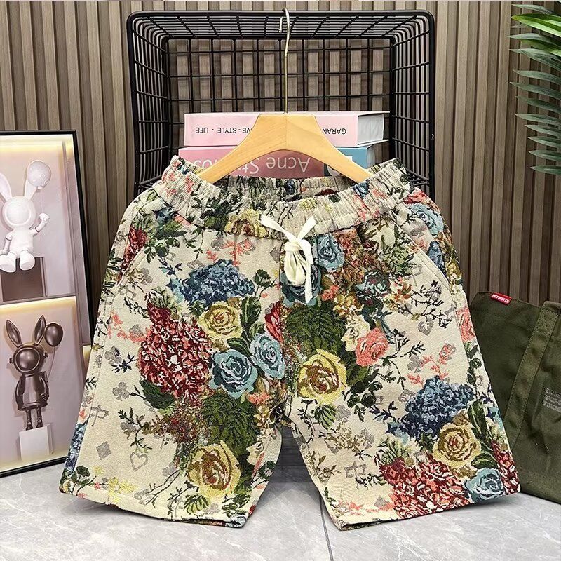 Premium Products American Five Point Sports Casual Fitness Herren Loose Fit Basketball Mesh Atmungsaktive Shorts_voghion.com