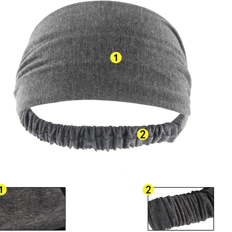 fascia sportiva che assorbe il sudore fascia elastica per la corsa lavaggio viso bagno nero uomo e donna asciugamano per capelli_voghion.com