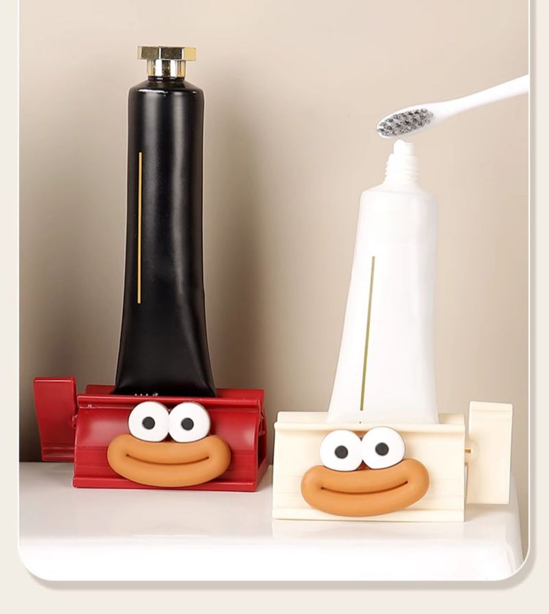 Squeezer For Children Lazy Toothpaste Dispenser Bathroom Facial Cleanser Sample Manual Roller Press Clip_voghion.com