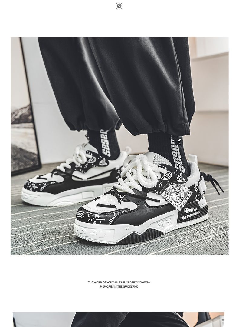 Lässige Herren-Sneaker mit dicker Sohle für den Sommer – leichte, atmungsaktive Slip-On-Schuhe, modisches Design mit runder Zehenpartie, bequem für den täglichen Gebrauch_voghion.com