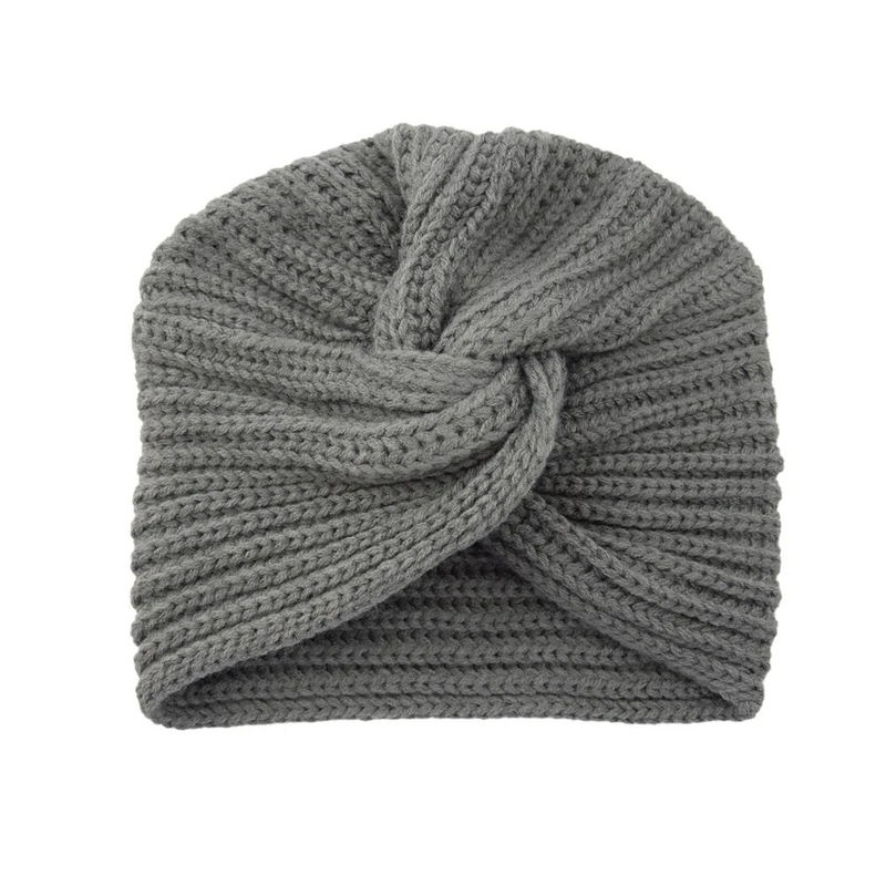 Women's Knitted Turban Hat Bohemia Cashmere Cross Wrap Head Indian Wool Bonnet Turbante Cap_voghion.com