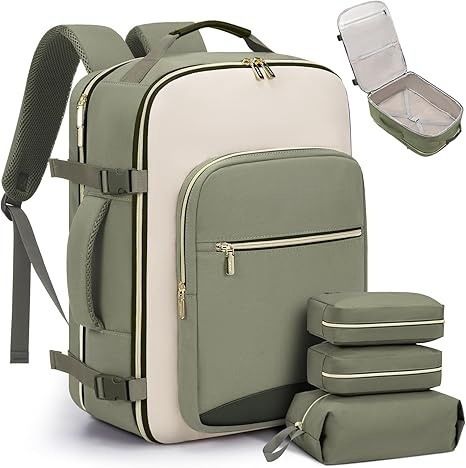 Mochila de viagem de grande capacidade Happypeople - Mochila unissex leve e durável em tecido Oxford com compartimento para laptop (16 polegadas), várias cores_voghion.com
