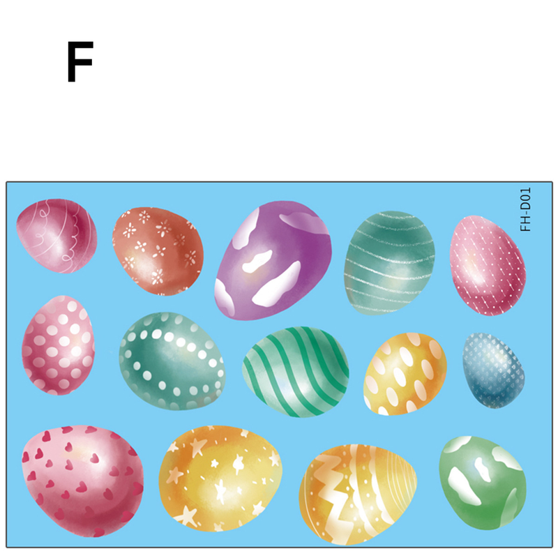 Easter Egg Rabbit Cartoon Sticker Living Room Window Sticker Wall Sticker Wholesale Customization_voghion.com