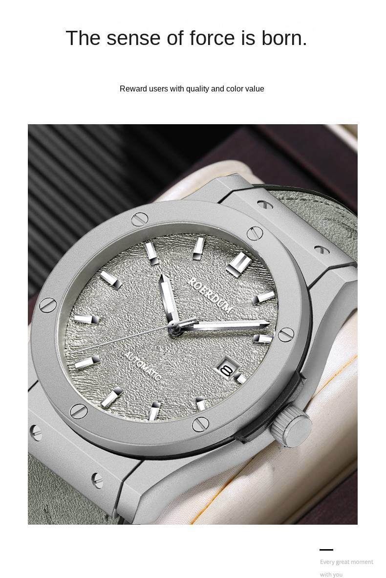 Explorer Series - Multi-functional Sier Luminous Dial Genuine Leather Strap Stylish Minimalist Versatile Men's Nical_voghion.com