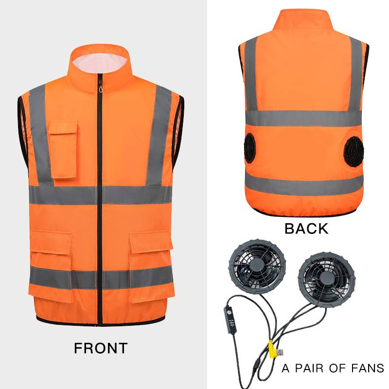 Kühlweste für Herren im Sommer mit eingebautem Ventilator, klimatisierte Kleidung, Camouflage-Arbeitskleidung für den Bau, Angelweste_voghion.com