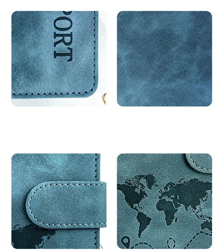 Passport Covers Anti Magnetic Passport Cover PU Leather Passport Holder Magnetic Buckle Leather Passport Bag_voghion.com