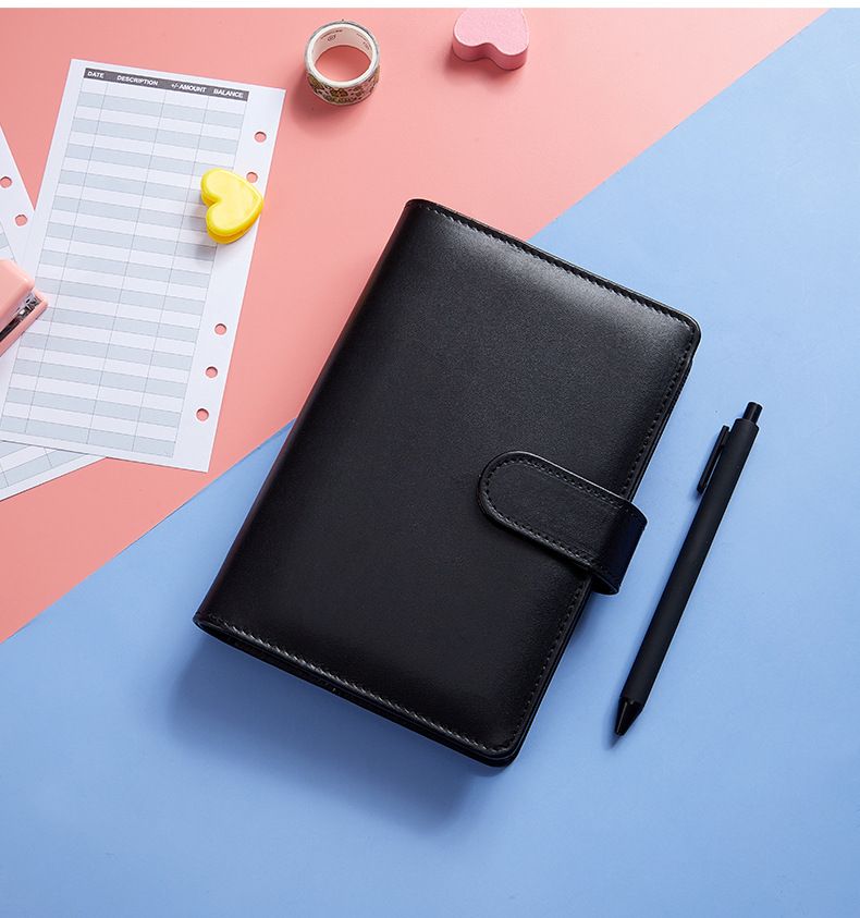 Premium-A6-Lederordner mit 8 Reißverschlusstaschen – Budgetplaner, Geld-Organizer, Quittungs- und Dokumentenhalter für Reisen und Büro_voghion.com