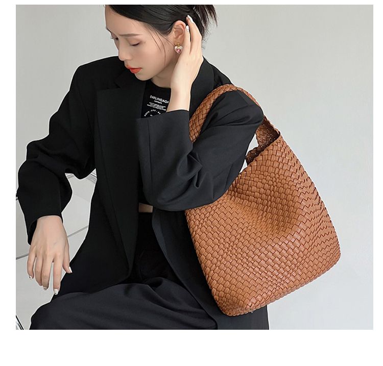 Bolsa de ombro única mãe e filho 2024, feita à mão, nova, grande capacidade, com fivela magnética, portátil_voghion.com