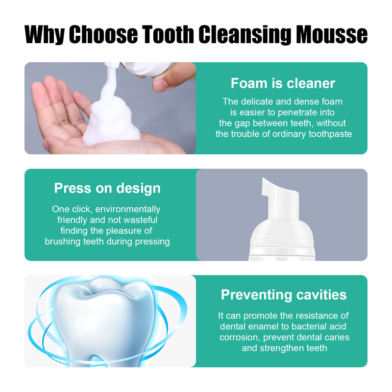2024 Mousse Deep Cleansing Tooth Dirt Gingival Fresh Breath Oral Care Toothpaste_voghion.com