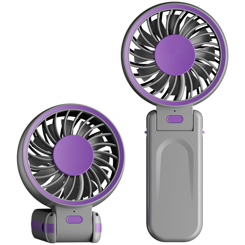 Handheld Portable Mini Rechargeable Silent Dormitory Office Desktop Small Fan USB Foldable Outdoor_voghion.com