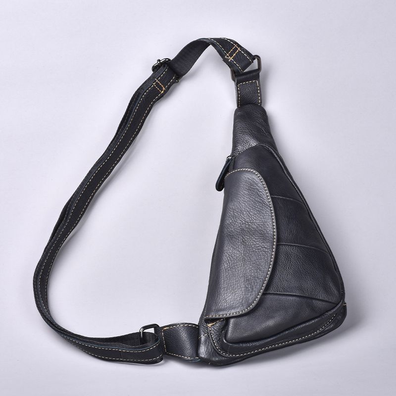 2025 Nieuwe aankomst Echte leren crossbodytas Top-Grain koeienhuid heuptas Casual rugzak met één riem voor heren_voghion.com