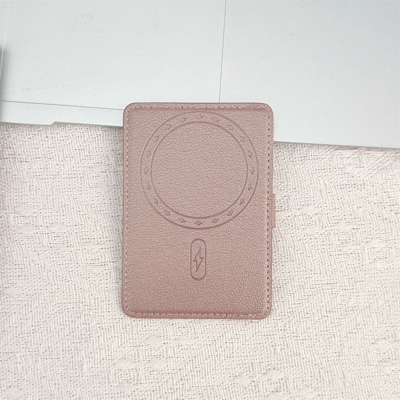 TechGlobe Ultra-Thin Magnetic Back Sticker Phone Holder Leather Card Case ID Organizer Compact Universal Wallet_voghion.com