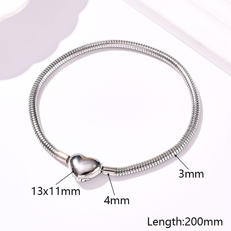1 pièce 304 chaîne serpent en acier inoxydable poli 3 mm accessoires de bijoux_voghion.com