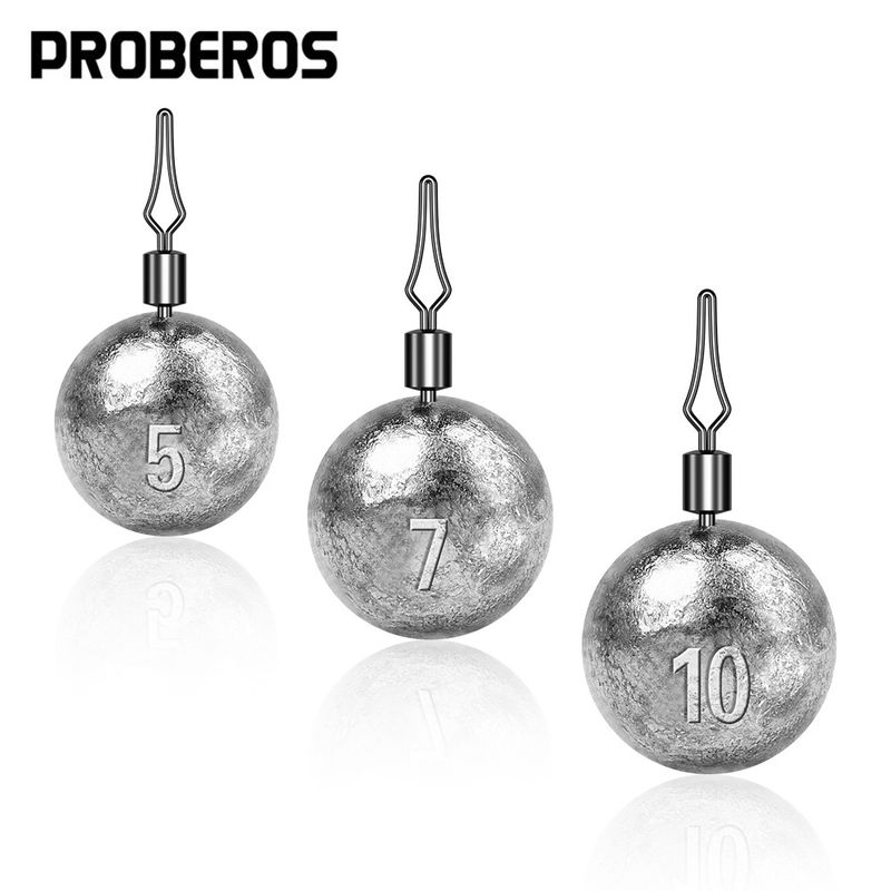 Round Swivel Fishing Weighted Texas Anti-Entanglement Lead Sinker Free Rig_voghion.com