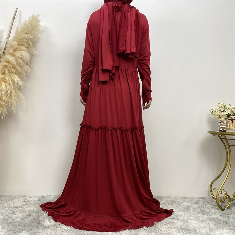 Women's Middle Eastern simple fashionable women's robe dress 6378_voghion.com