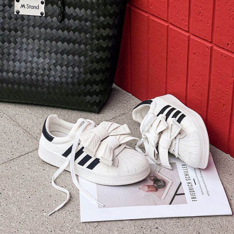 Clover Shell Head Classic Board Women's 2025 Spring White Low Cut Versatile Sports And Leisure Shoes_voghion.com