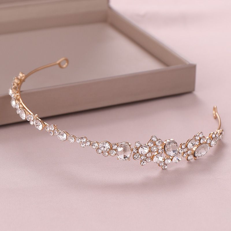 Haarschmuck, Kopfbedeckung, Strass-Stirnband, Krone, Kopfbedeckung, Brautkleid-Accessoires_voghion.com