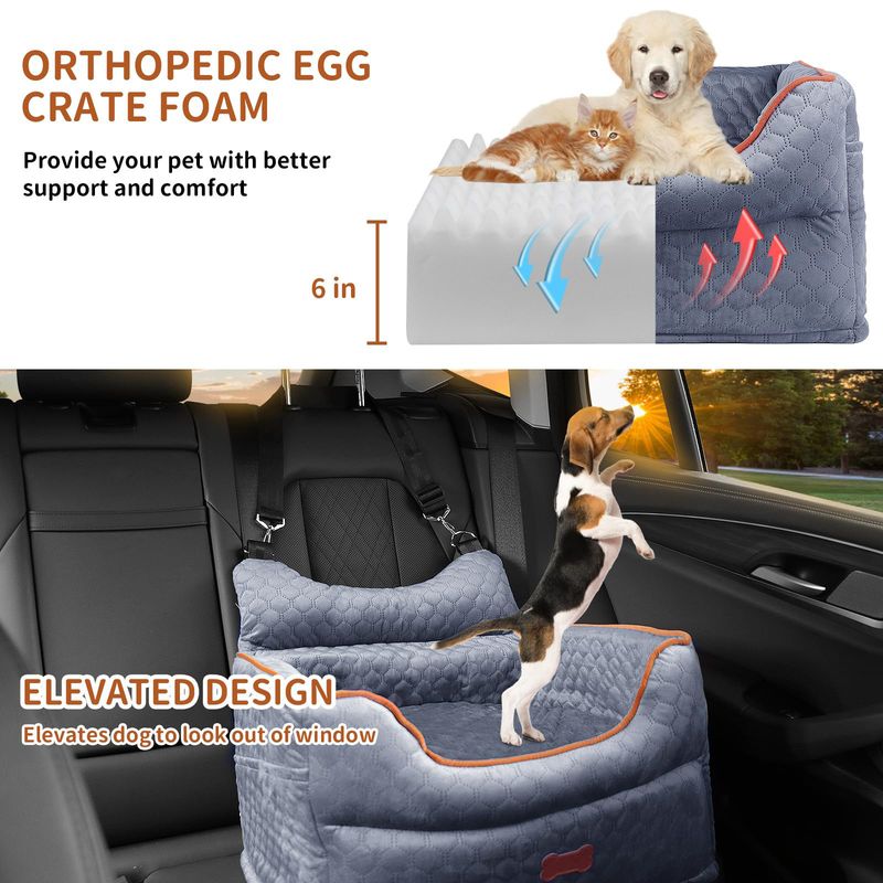 Niche pour animal de compagnie, siège de sécurité pour chien, lavable en machine, niche portable pour petit chien_voghion.com