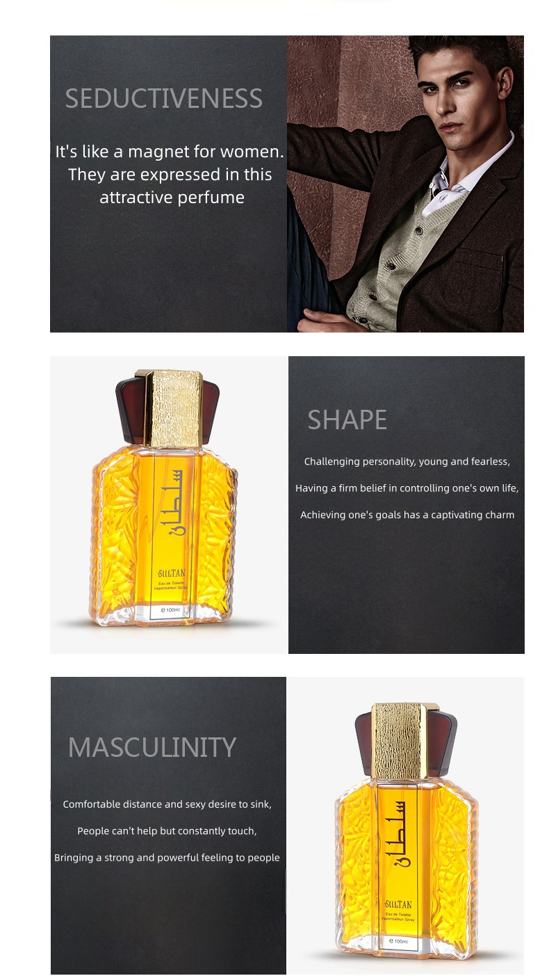 Fragrância de nicho Perfume masculino estilo árabe 100ML Fragrância duradoura Charm Fragrância masculina do Oriente Médio Fragrância_voghion.com