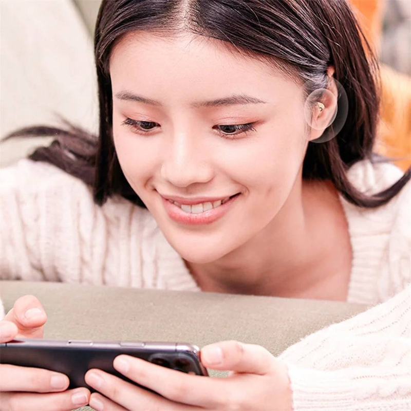 Nearly Invisible Wireless Earbuds,Bluetooth 5.3 Headphones For Office Business, HiFi Stereo Sound, Comfortable Hidden Wear, Perfect For IPhone Android_voghion.com