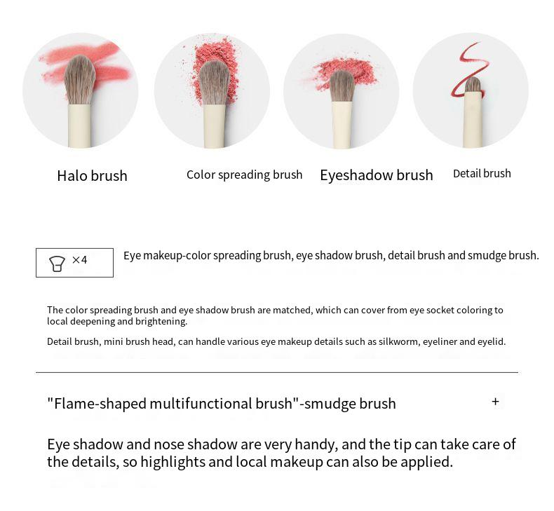 Makeup Brush Set Soft bristle eyeshadow Brush Loose Brush Concealer Brush set Beauty tool_voghion.com