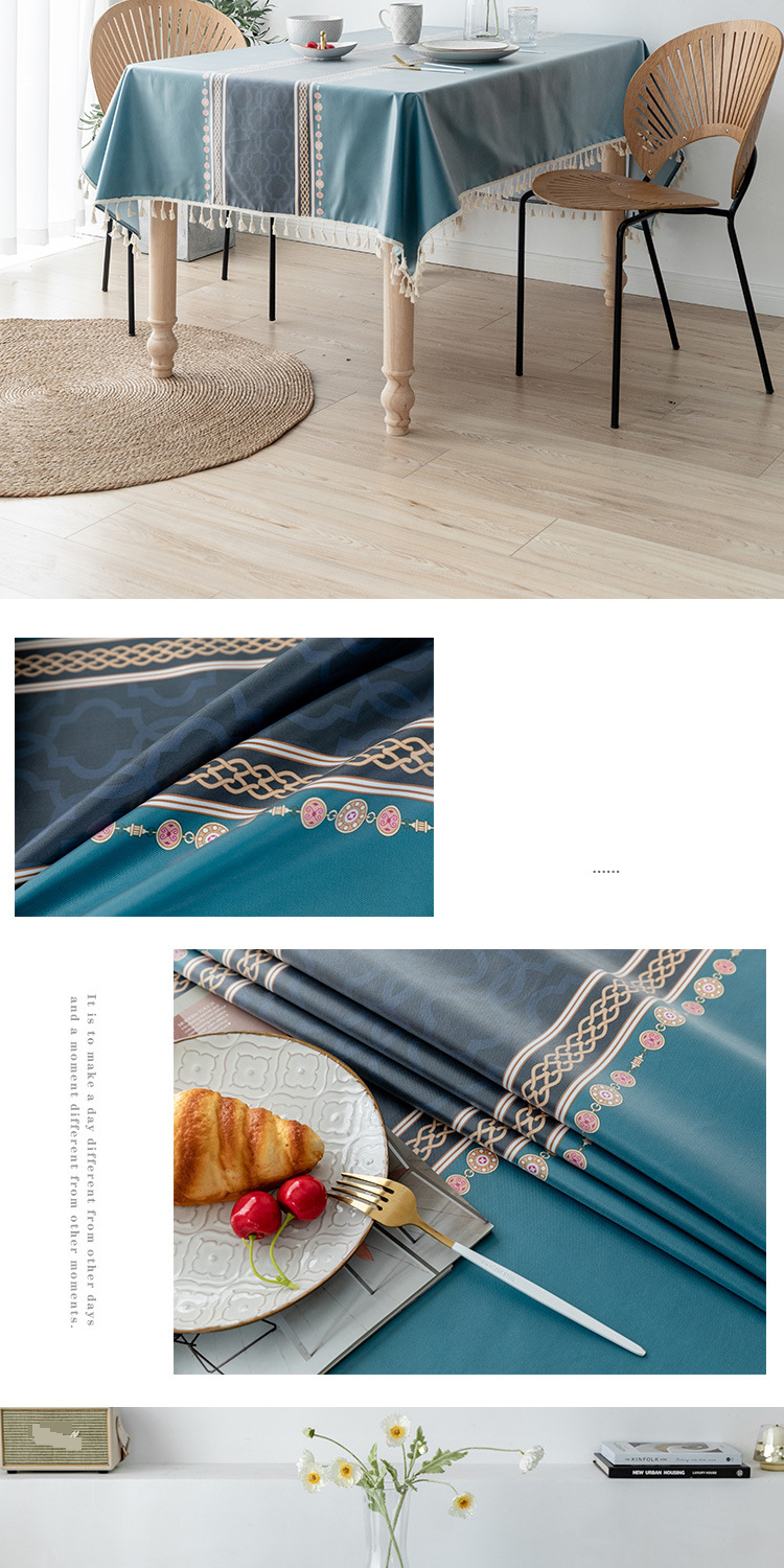 Nordic Simple Tablecloth Waterproof And Oil Proof Washable Table And Chair Rectangular Coffee Table Dining Desk P Tablecloth Table Mat_voghion.com