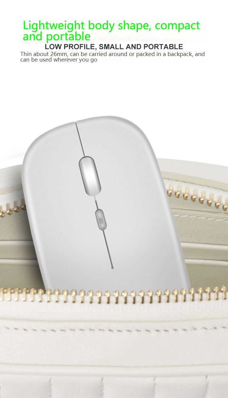 Viper BM110 Wireless Charging Gaming Mouse – Silent RGB Optical Mouse With Bluetooth, 1600DPI, 4-Way Scroll, Ergonomic Design For PC/Laptop_voghion.com