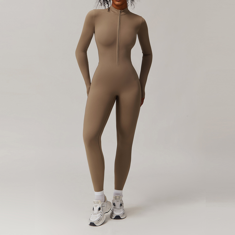Thermo-Ski-Bodysuit – Ganzkörper-Outfit mit Fleecefutter für Schneesport und Fitnessstudio-Workouts (Schwarz/Hafer/Jaspis/Sand, S-XL)_voghion.com