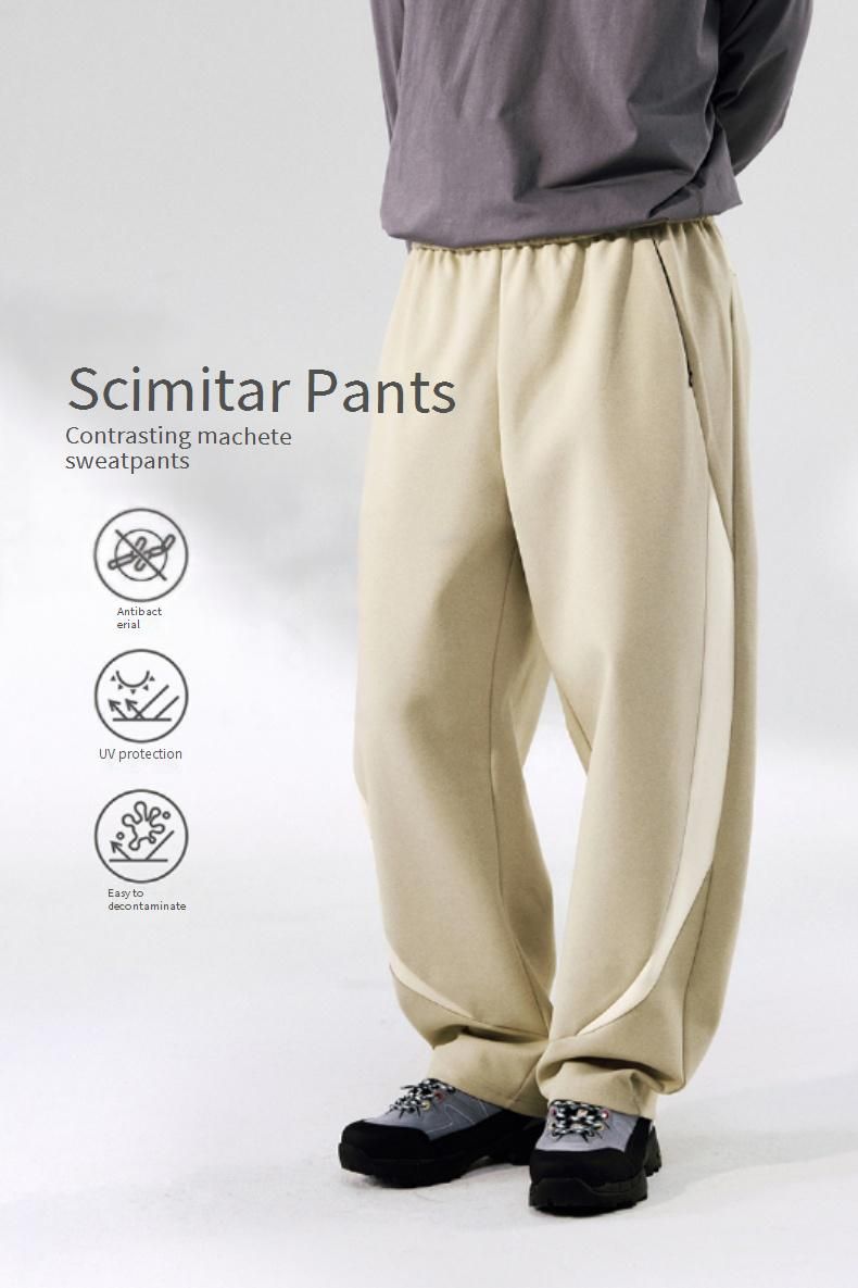 Men's High-Stretch Jogger Pants With Color Blocking Design - Comfortable & Stylish Casual Sweatpants For Streetwear & Daily Wear_voghion.com