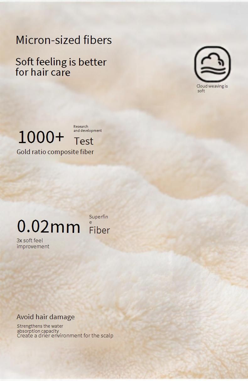 Super Absorbent Coral Fleece Hair Towel Wrap - 30x80cm Soft & Quick Dry Hair Turban For Women, Home & Dorm Use_voghion.com